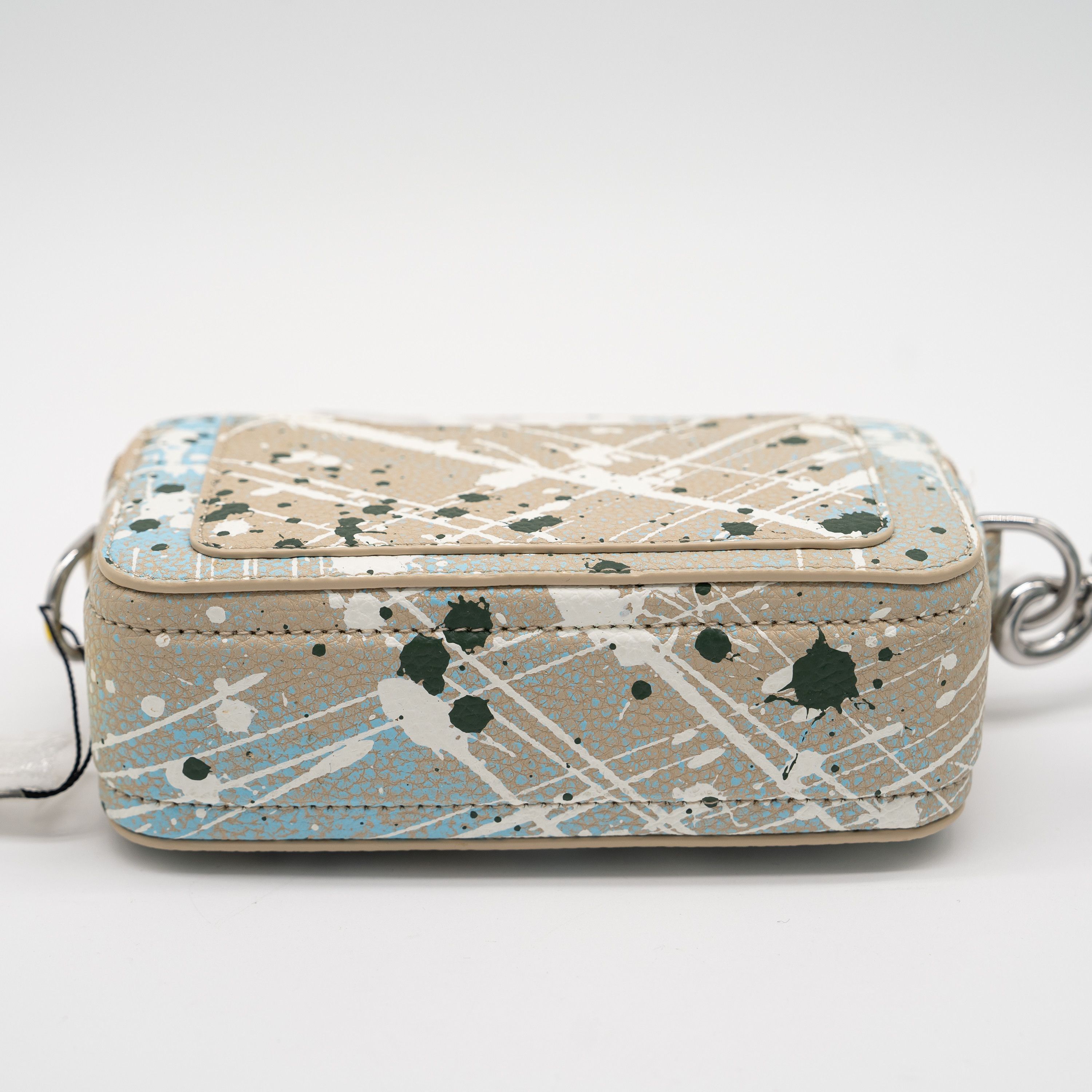 Marc Jacobs Marc Jacobs Paint Splatter Blue Snapshot Bag Shoulder Size ONE SIZE - 4 Thumbnail