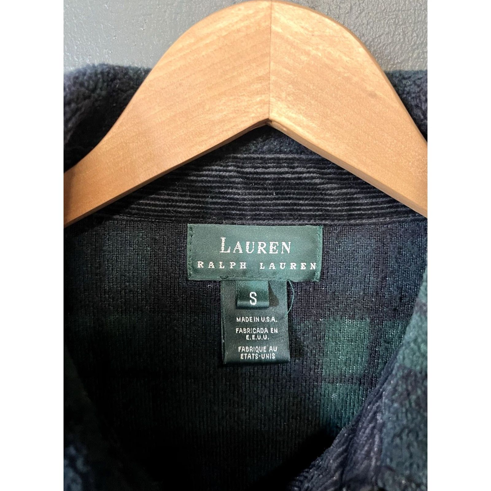 Ralph Lauren VINTAGE Lauren Ralph Lauren Womens Plaid Button-Up Shacket Green Size S Size S / US 4 / IT 40 - 3 Thumbnail