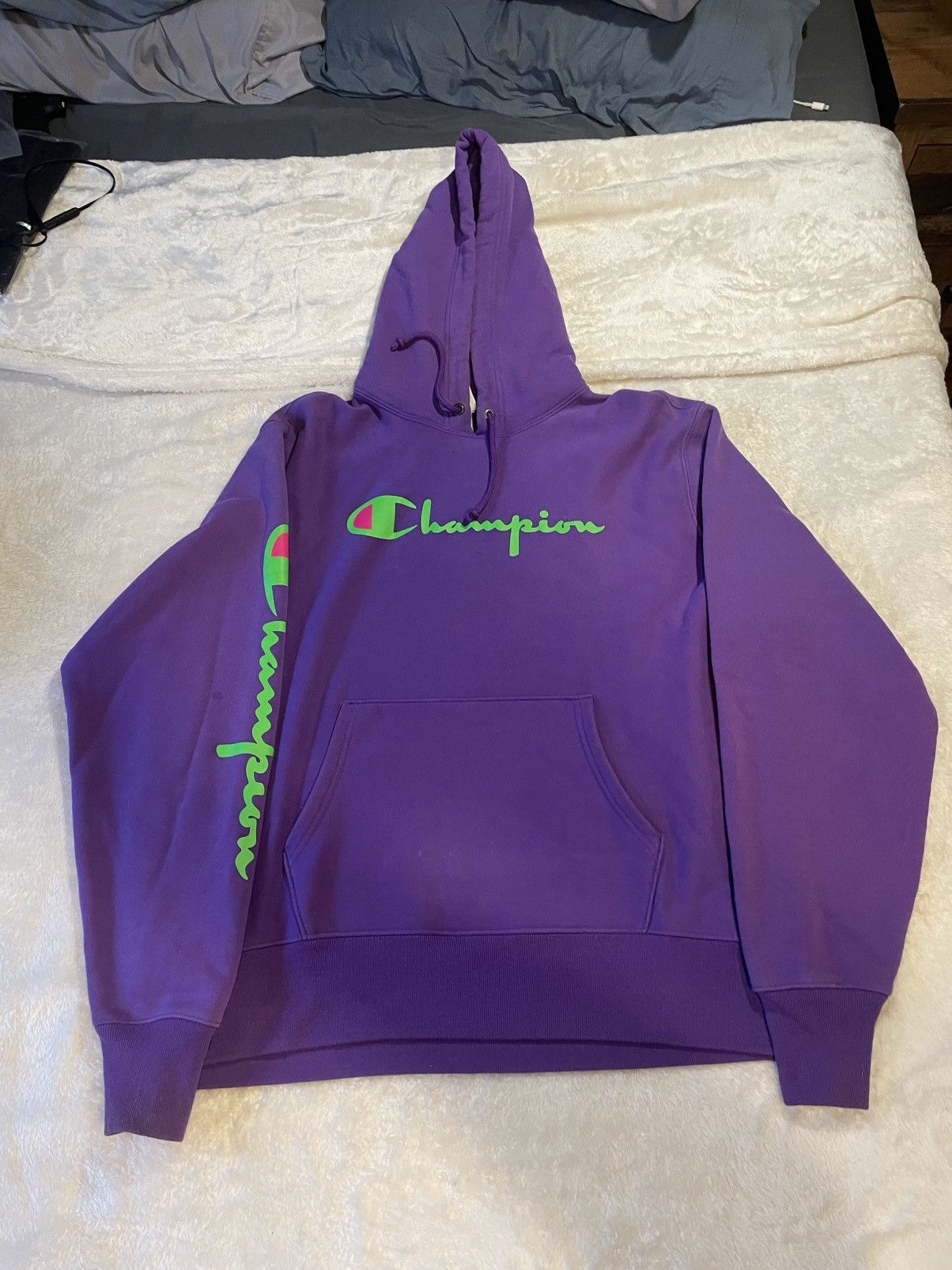 Champion Champion Hoodie Purple/Green Size US L / EU 52-54 / 3 - 1 Preview