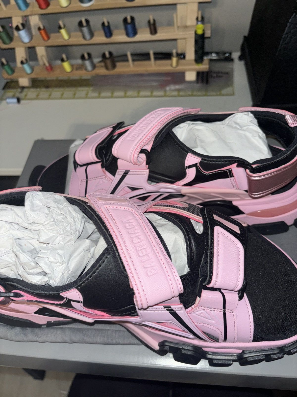 Balenciaga Balenciaga Track Sandals Size US 12 / IT 42 - 2 Thumbnail