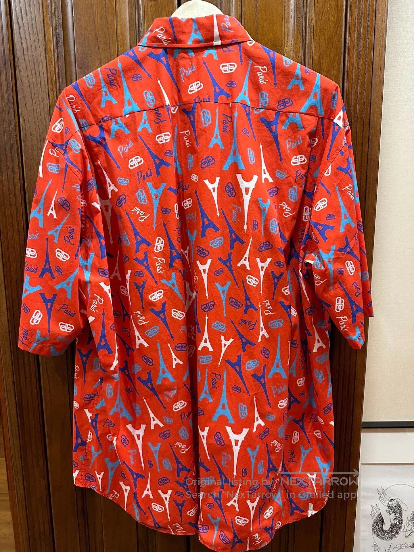 Balenciaga Balenciaga Eiffel Tower Print Shirt. Size US XS / EU 42 / 0 - 2 Thumbnail