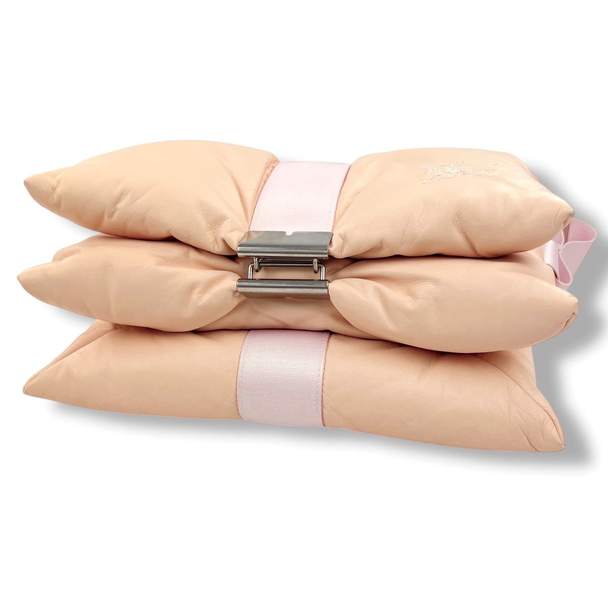Burberry Burberry Pillow Messenger Bag Peach Leather Size ONE SIZE - 4 Thumbnail