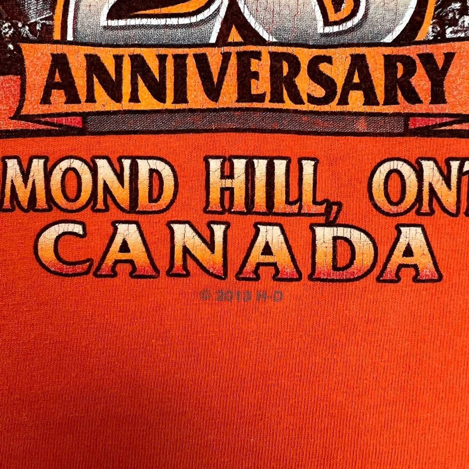 Harley Davidson × Vintage 2013 Harley Davidson T Shirt 20th Anniversary Motorcycle Tee Size US XXL / EU 58 / 5 - 3 Thumbnail