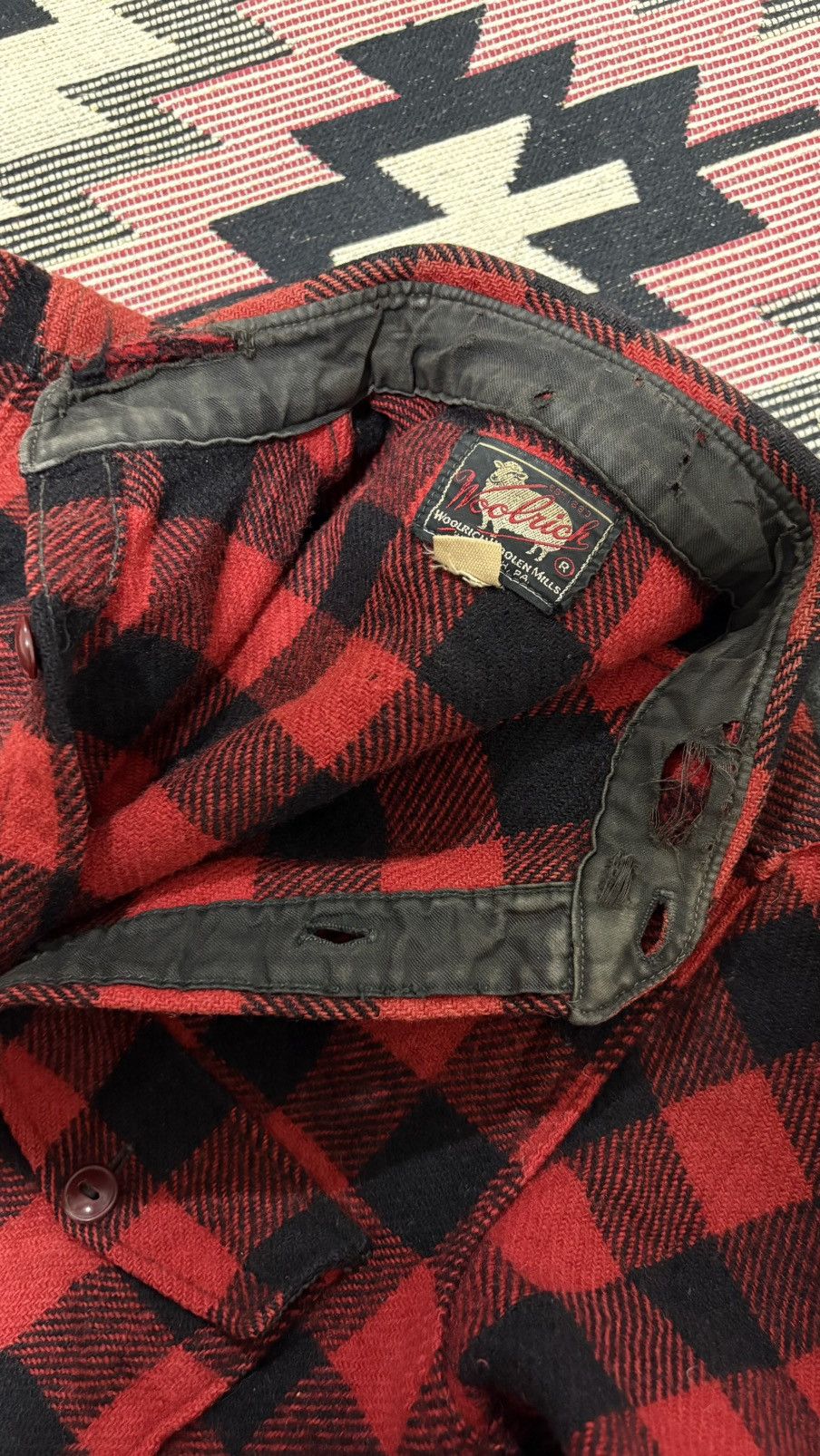 Vintage × Woolrich Woolen Mills VINTAGE WOOLRICH WOOLEN MILLS WOOL SHIRT Size US S / EU 44-46 / 1 - 6 Thumbnail
