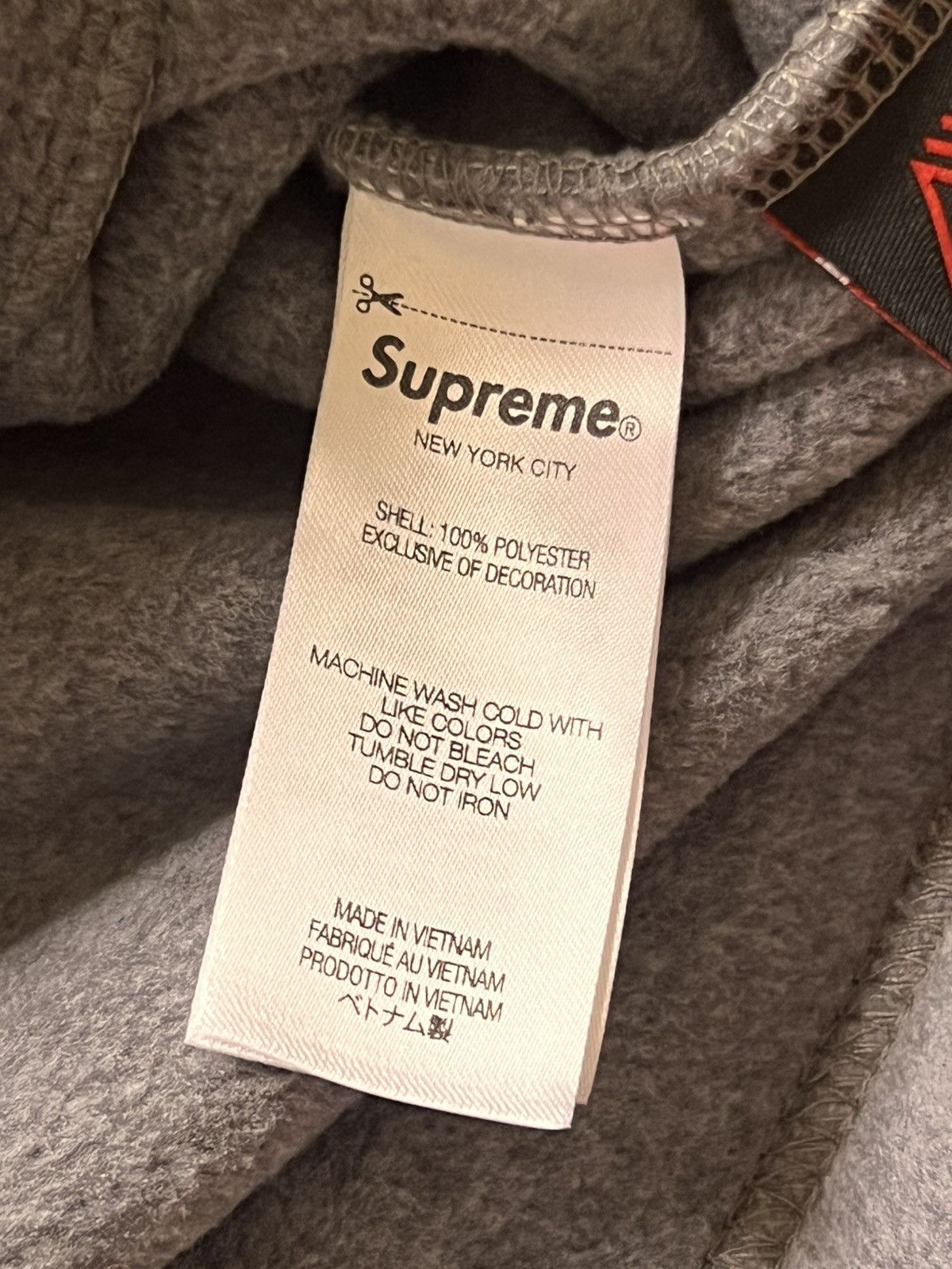 Supreme M Supreme Polartec Face Mask Half Zip Hooded Sweatshirt grey Size US M / EU 48-50 / 2 - 22 Thumbnail