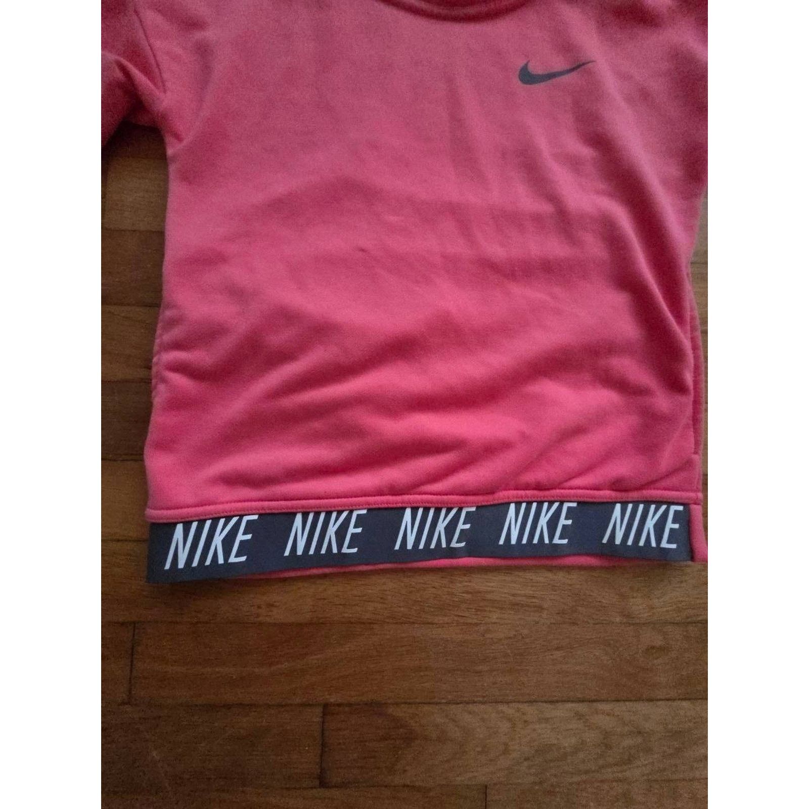 Nike Nike Dri-Fit kids Long Sleeve Crewneck Top Pink Larg A001155 Size L / US 10 / IT 46 - 2 Thumbnail