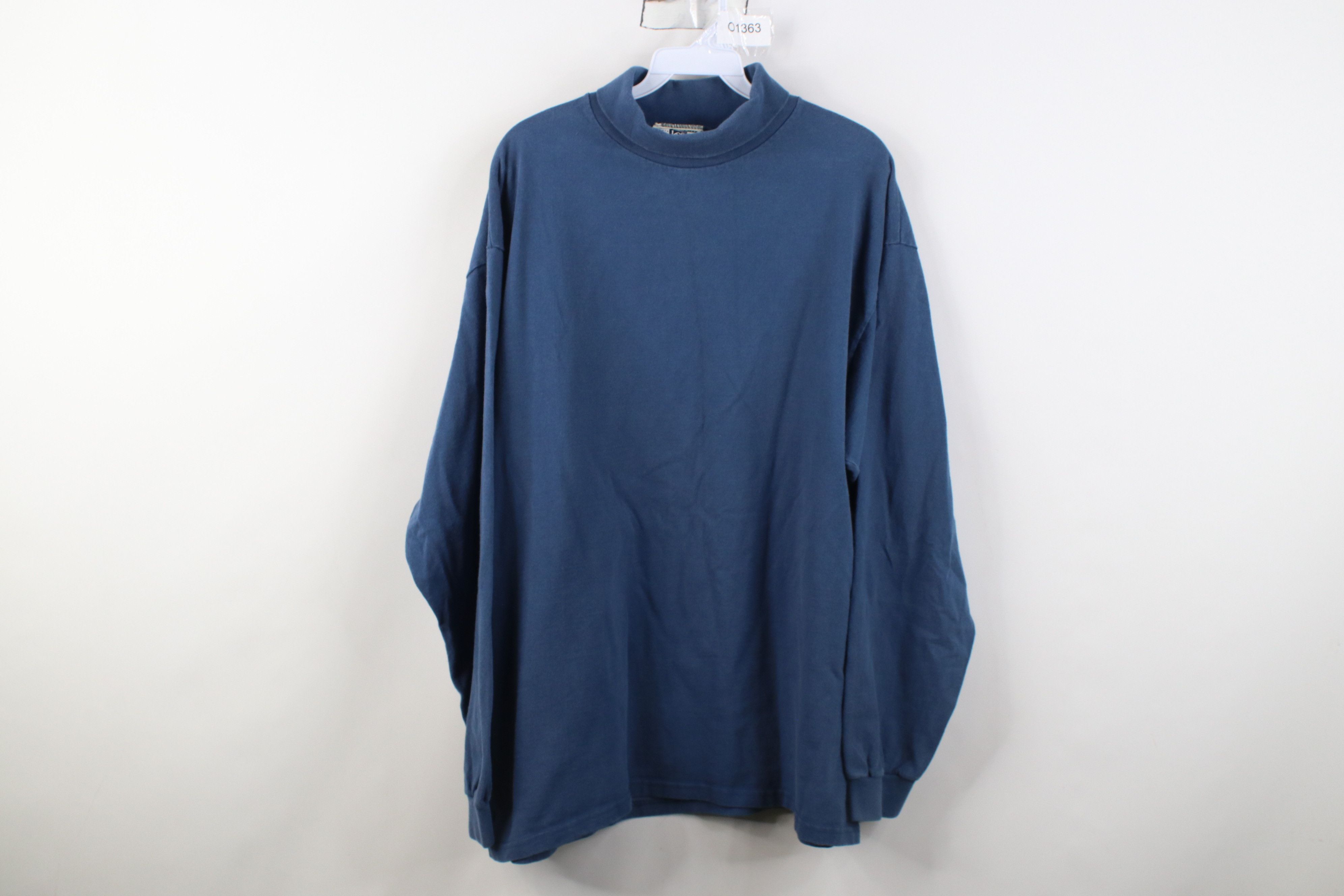 Vintage VIntage 90s Streetwear Long Sleeve Turtleneck T-Shirt USA Size US XL / EU 56 / 4 - 1 Thumbnail