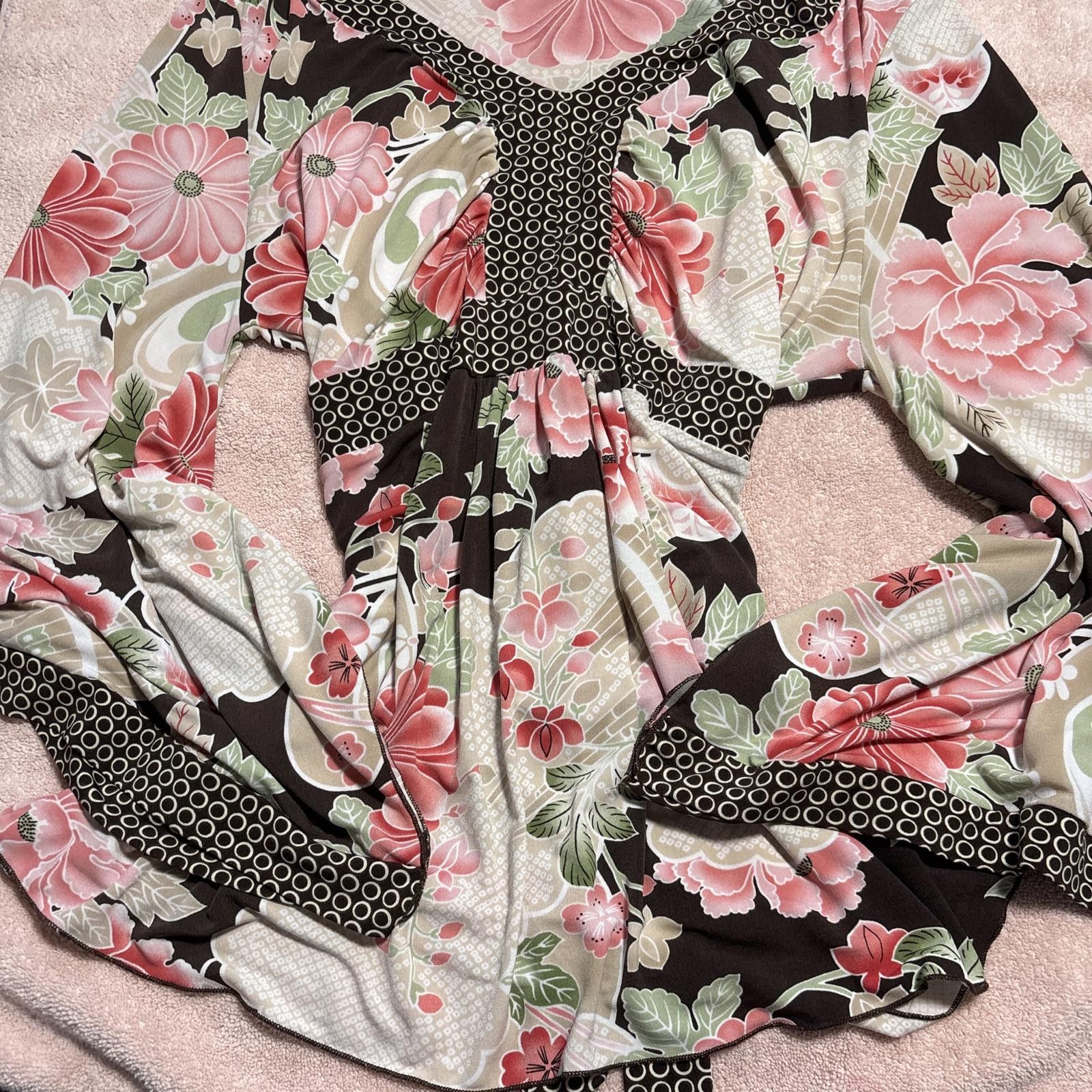 Other y2k fairy core flowy floral tie back blouse top Size XL / US 12-14 / IT 48-50 - 3 Thumbnail