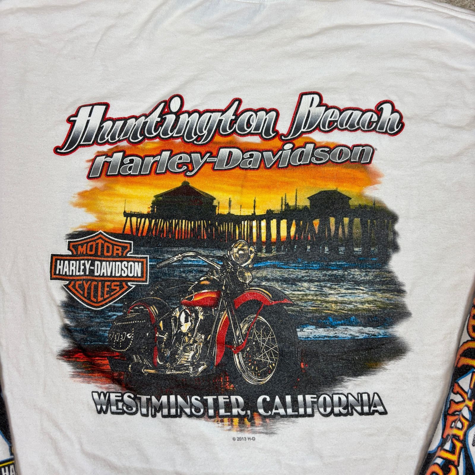 Harley Davidson Harley Davidson Huntington Beach Flame Long Sleeve Shirt 2xl Size US XXL / EU 58 / 5 - 5 Thumbnail