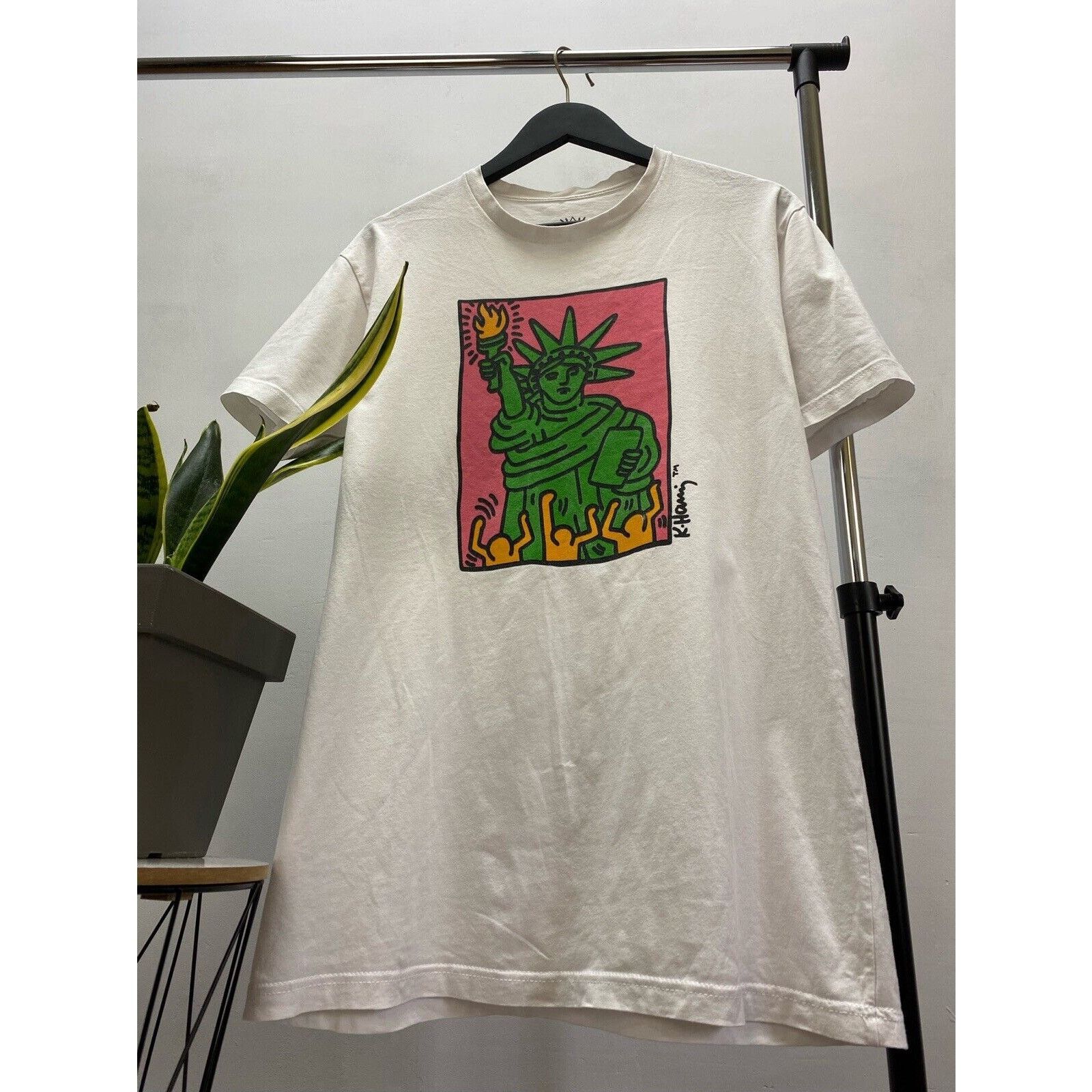 Keith Haring Keith Haring Statue Of Liberty T-shirt Size L White Size US L / EU 52-54 / 3 - 4 Thumbnail