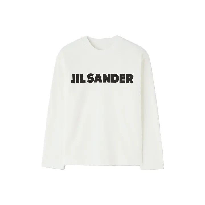 Jil Sander JIL SANDER Long Sleeve Logo T-Shirt for Women 0079 Size M / US 6-8 / IT 42-44 - 1 Thumbnail