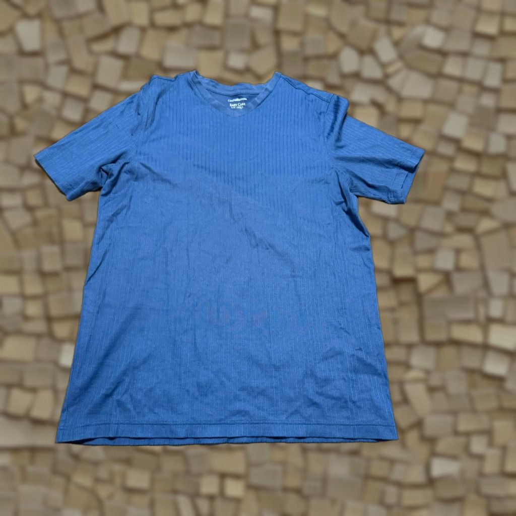 Croft & Barrow Croft & Barrow Shirt Men's Tall Large Blue V-neck Easy Care Shirt Size US L / EU 52-54 / 3 - 1 Thumbnail