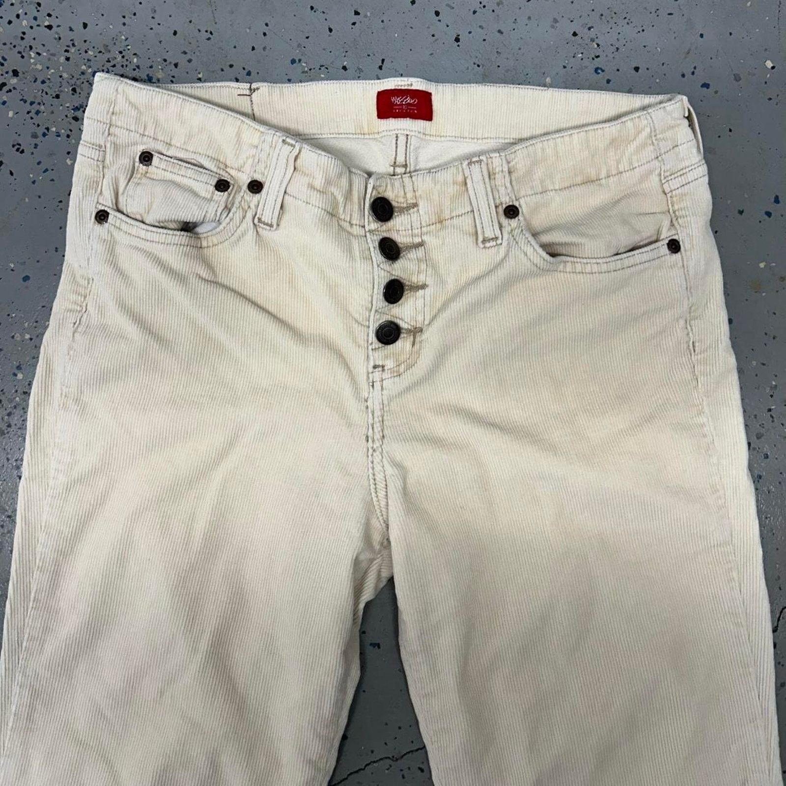 Mossimo Y2K Cream corduroy mossimo flare pants Size 34" / US 12 / IT 48 - 2 Thumbnail