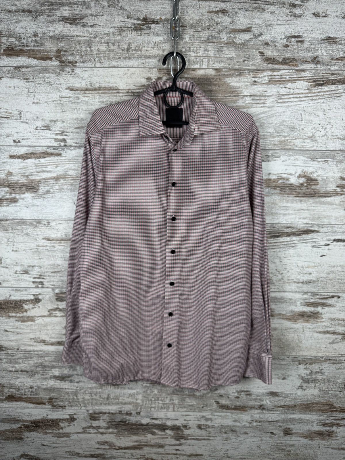 Eton Mens Vintage Eton Black gold label shirts button up 60 years Size US L / EU 52-54 / 3 - 2 Thumbnail