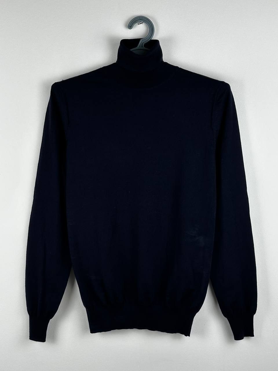 Paolo Pecora Paolo Pecora Navy Wool Turtleneck Sweater Size US S / EU 44-46 / 1 - 1 Thumbnail
