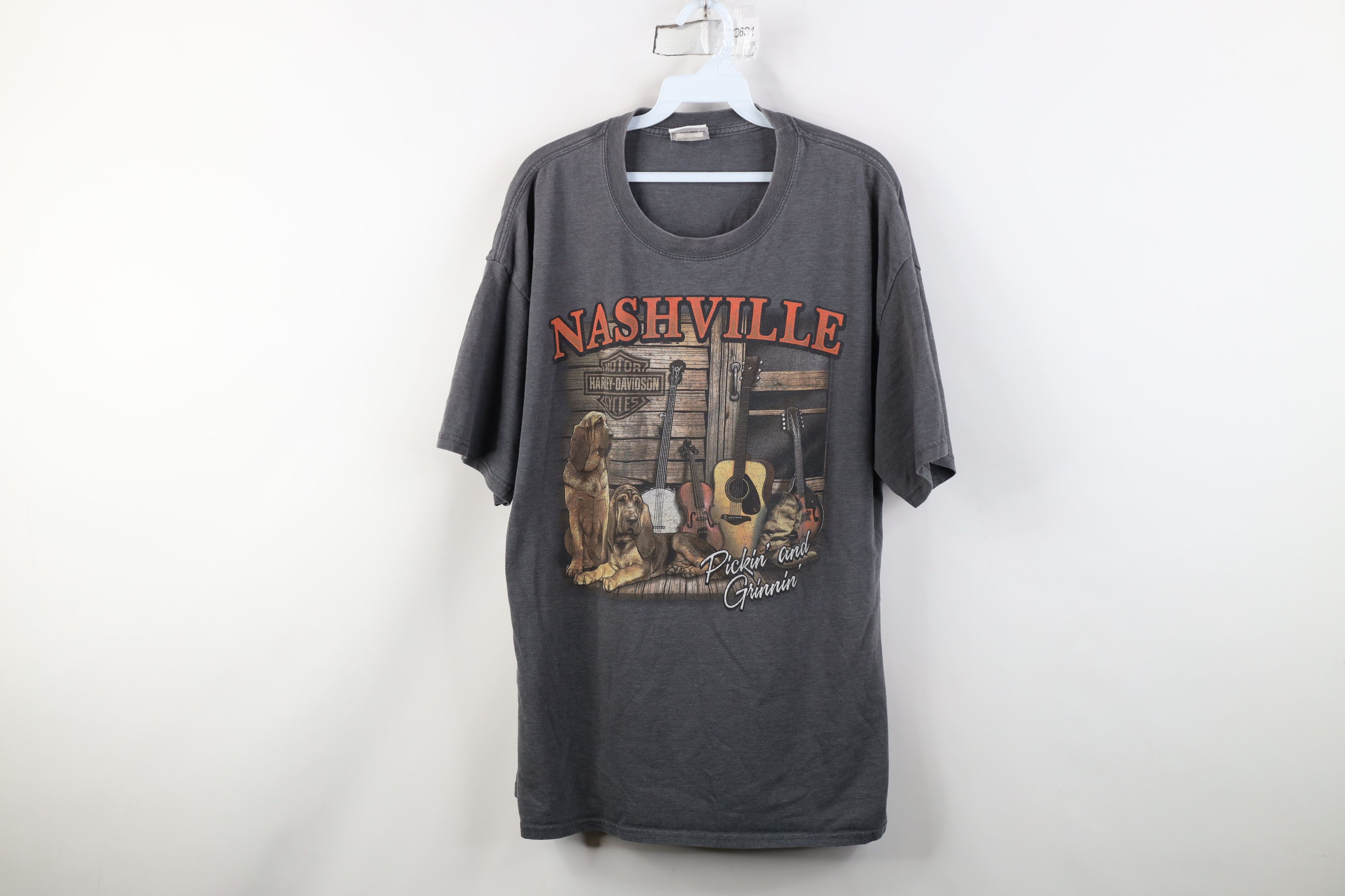 Harley Davidson Vintage Y2K Harley Davidson Pickin and Grinnin Dog T-Shirt Size US XL / EU 56 / 4 - 1 Thumbnail