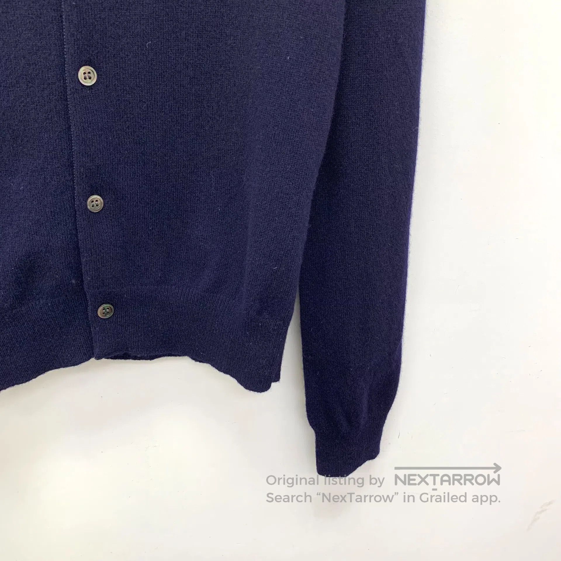 Comme des Garcons Comme Des Garcons Dark Blue Heart Embroidered Wool Round N Size M / US 6-8 / IT 42-44 - 4 Thumbnail