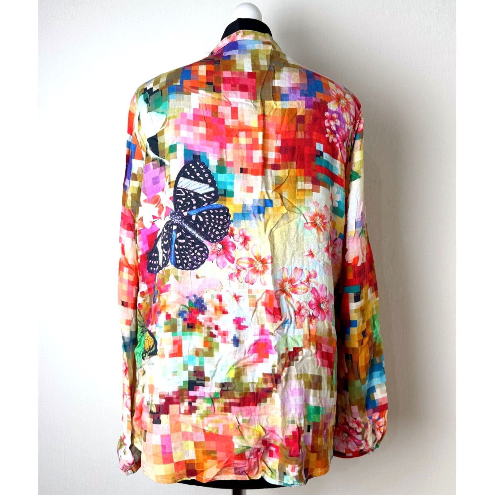 Desigual Desigual Blouse Shirt XL Womens Multicoloured Long Sleeve Size XL / US 12-14 / IT 48-50 - 3 Thumbnail