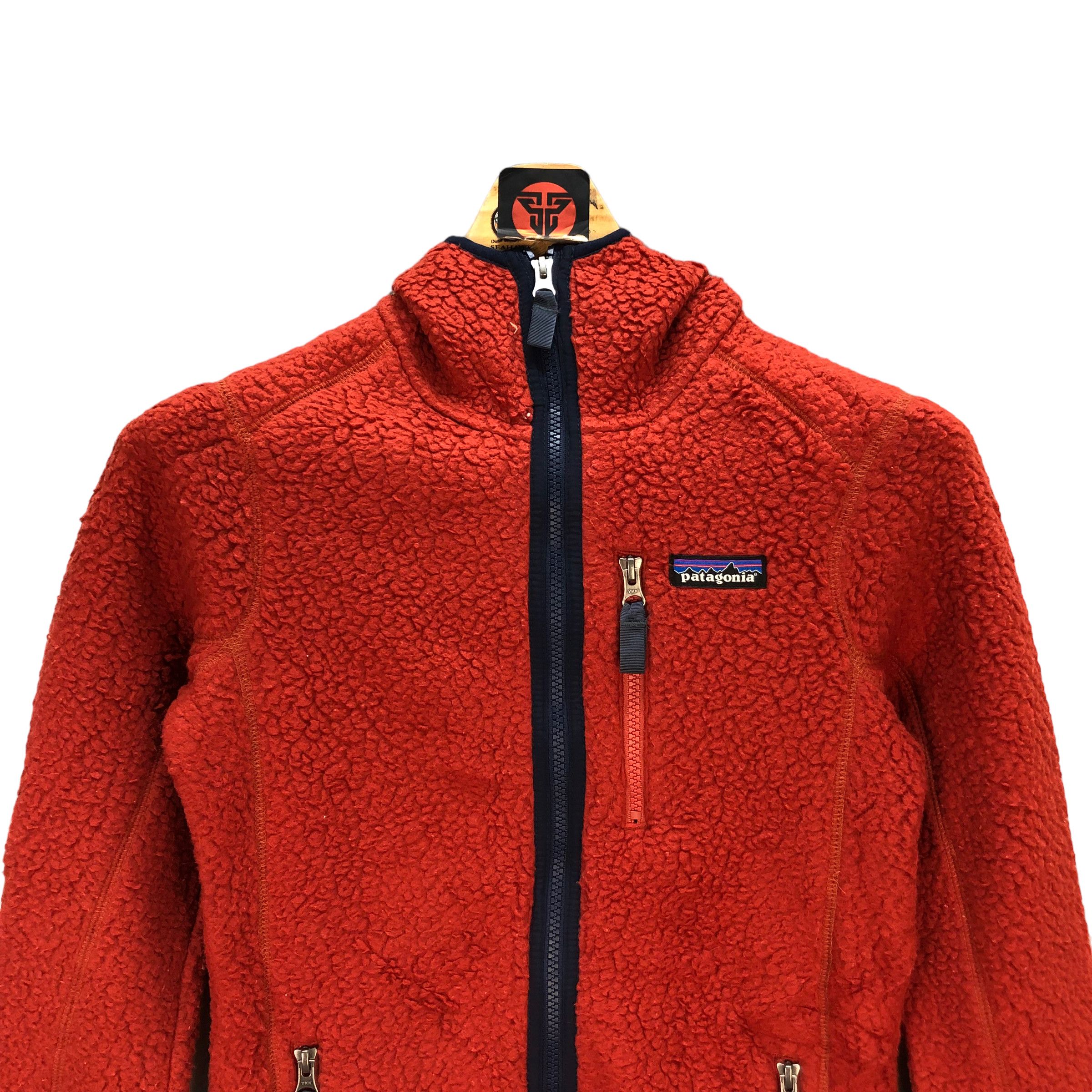 Patagonia PATAGONIA DEEP PILE ORANGE FLEECE HOODIE JACKET #7339-130 Size XS / US 0-2 / IT 36-38 - 2 Thumbnail
