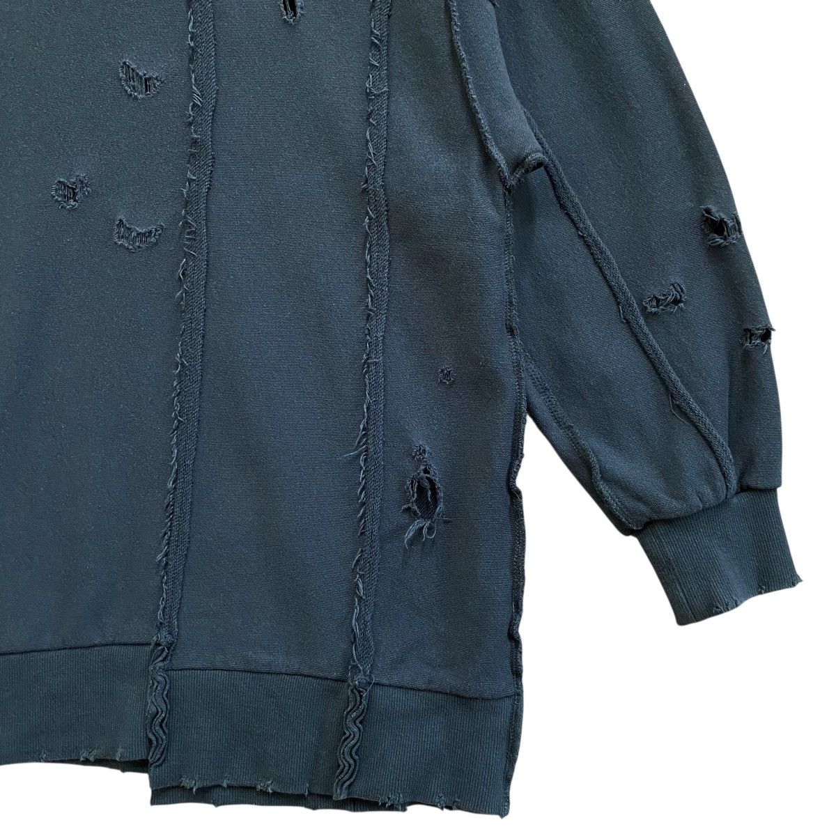 Japanese Brand Jeanasis Sweatshirt Original Factory Distressed Design Size US XXL / EU 58 / 5 - 4 Thumbnail