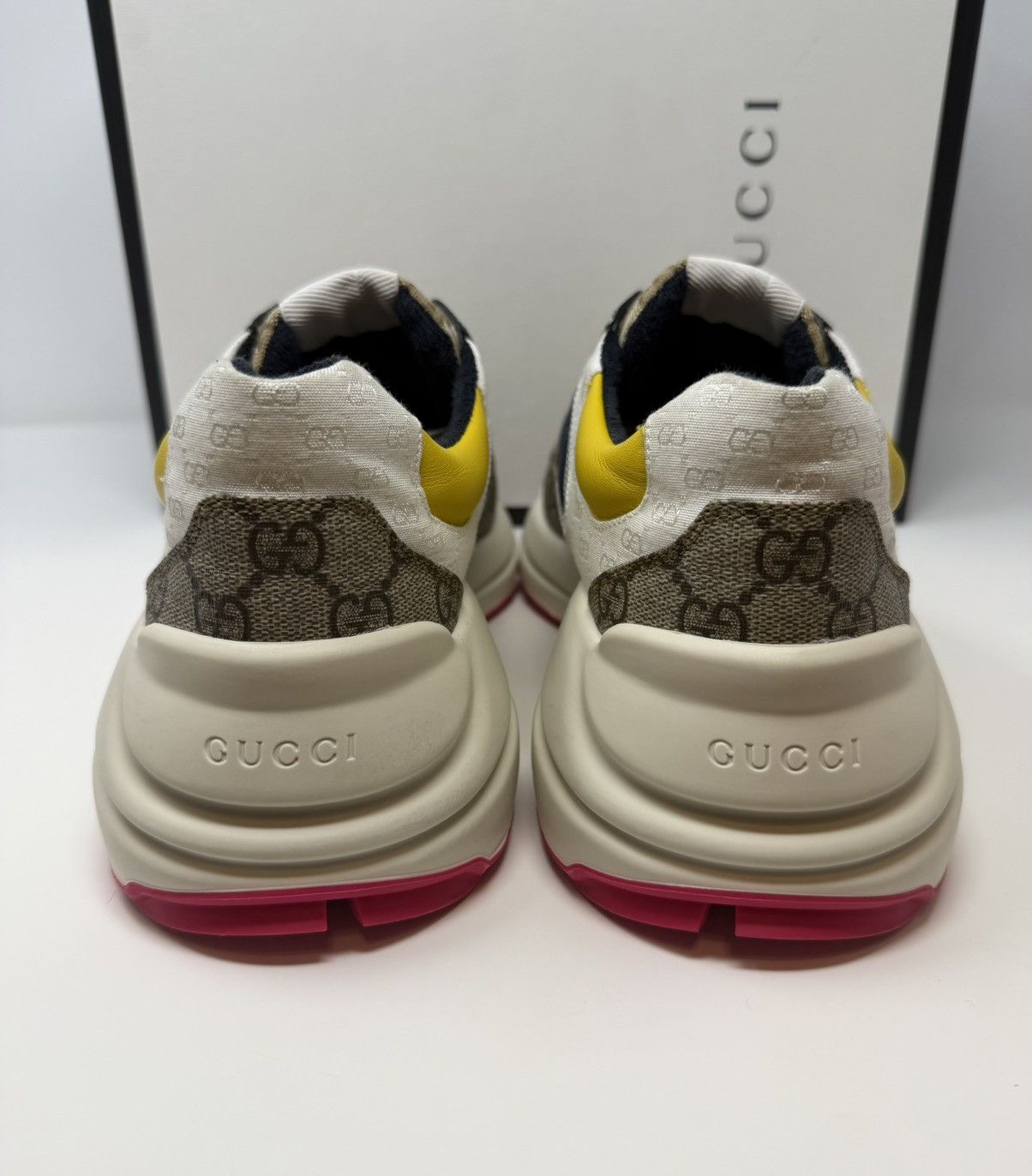 Gucci Gucci Rhyton GG Beige White Yellow Sneaker Size US 9 / EU 42 - 5 Thumbnail