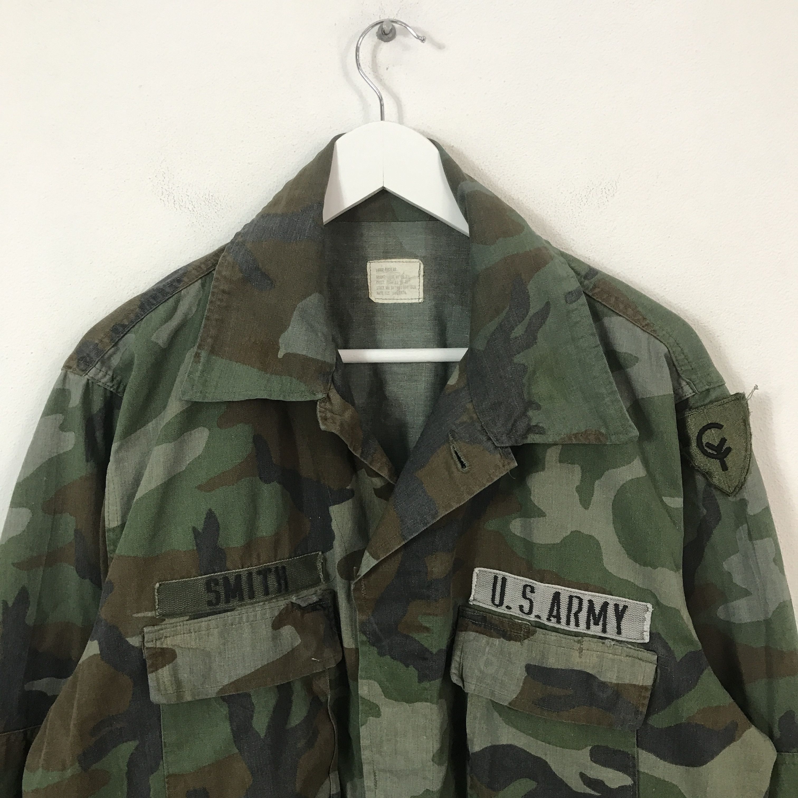 Vintage vintage US Army Camo Button M65 Style jacket Size US L / EU 52-54 / 3 - 2 Thumbnail