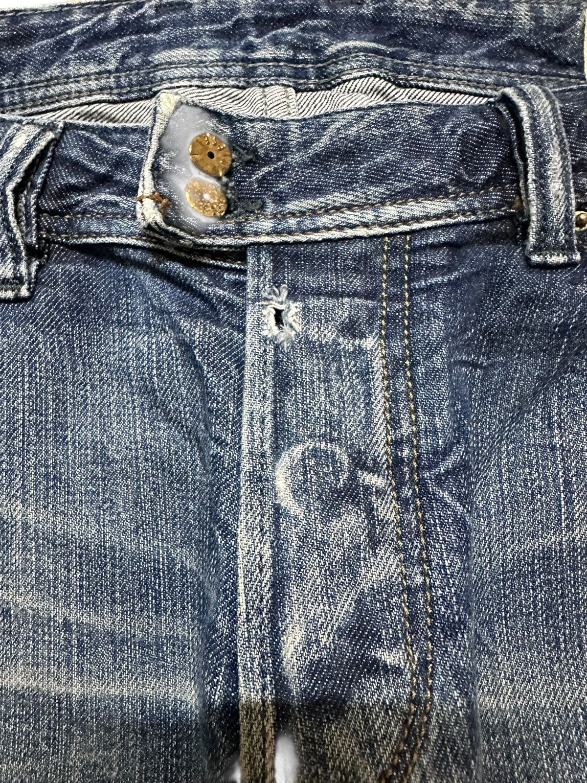 Diesel Black Gold Vintage Diesel Viker-R-Box Faded Ripped Distressed Denim Size US 34 / EU 50 - 5 Thumbnail