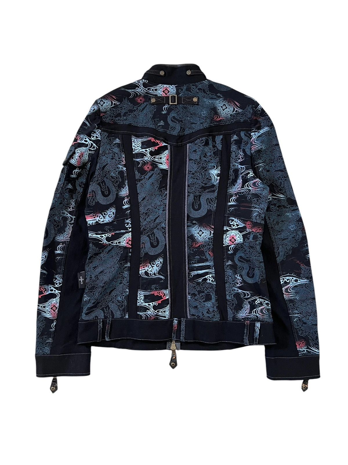 If Six Was Nine × Japanese Brand × Le Grande Bleu (L.G.B.) Ozz Croce 🇯🇵 Dragon Motif Goth Zipper Jacket Size S / US 4 / IT 40 - 2 Thumbnail