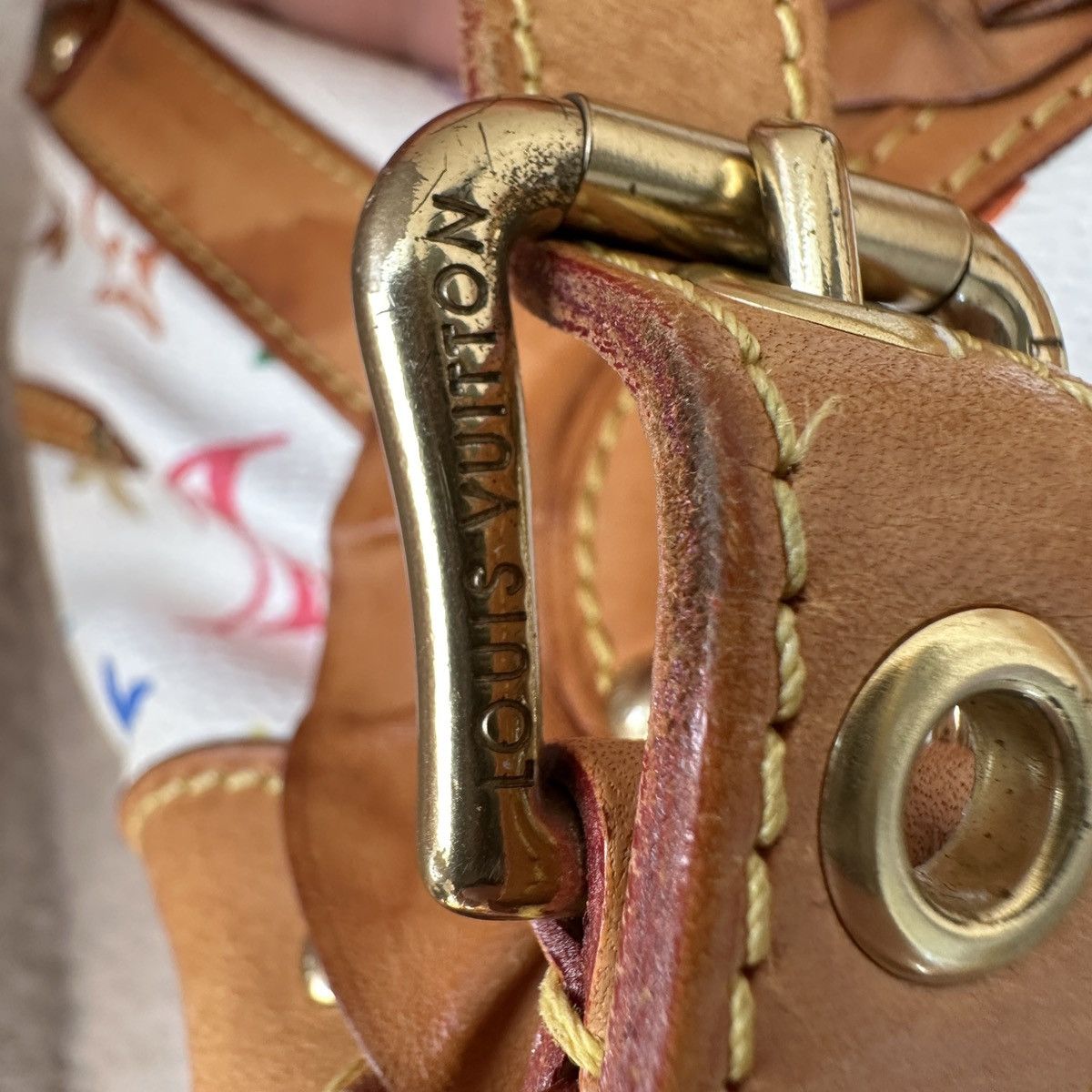 Louis Vuitton × Takashi Murakami Auth Louis Vuitton x Takashi Murakami Multicolore Leonor Bag Size ONE SIZE - 8 Thumbnail