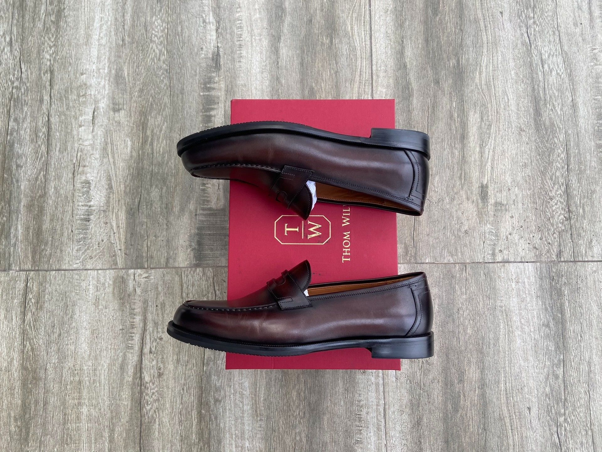 Japanese Brand Thom Wills Leather Slip-On Loafers Size US 8 / EU 41 - 3 Thumbnail