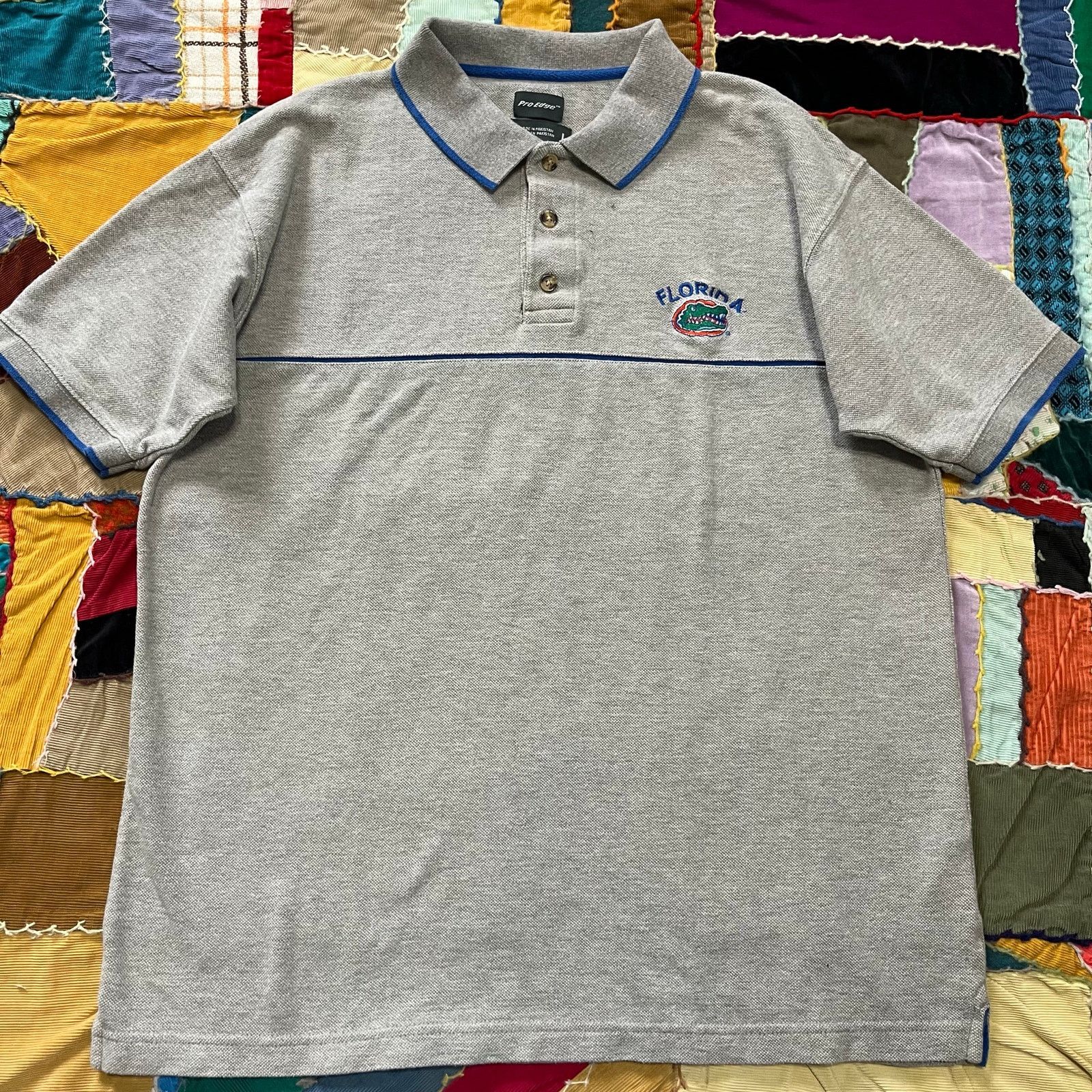 Pro Edge Pro Edge Florida Gators Grey Sports Polo Large Size US XL / EU 56 / 4 - 1 Thumbnail