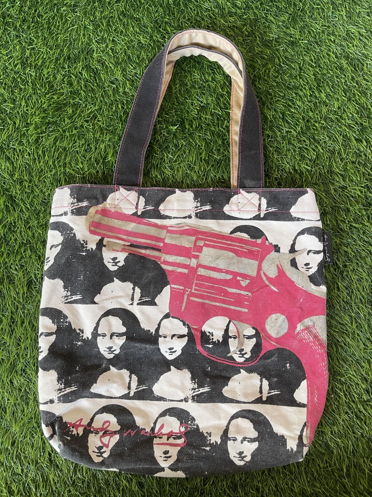 Andy Warhol Very Rare🔥Andy Warhol x Monalisa tote Bag Size ONE SIZE - 11 Thumbnail