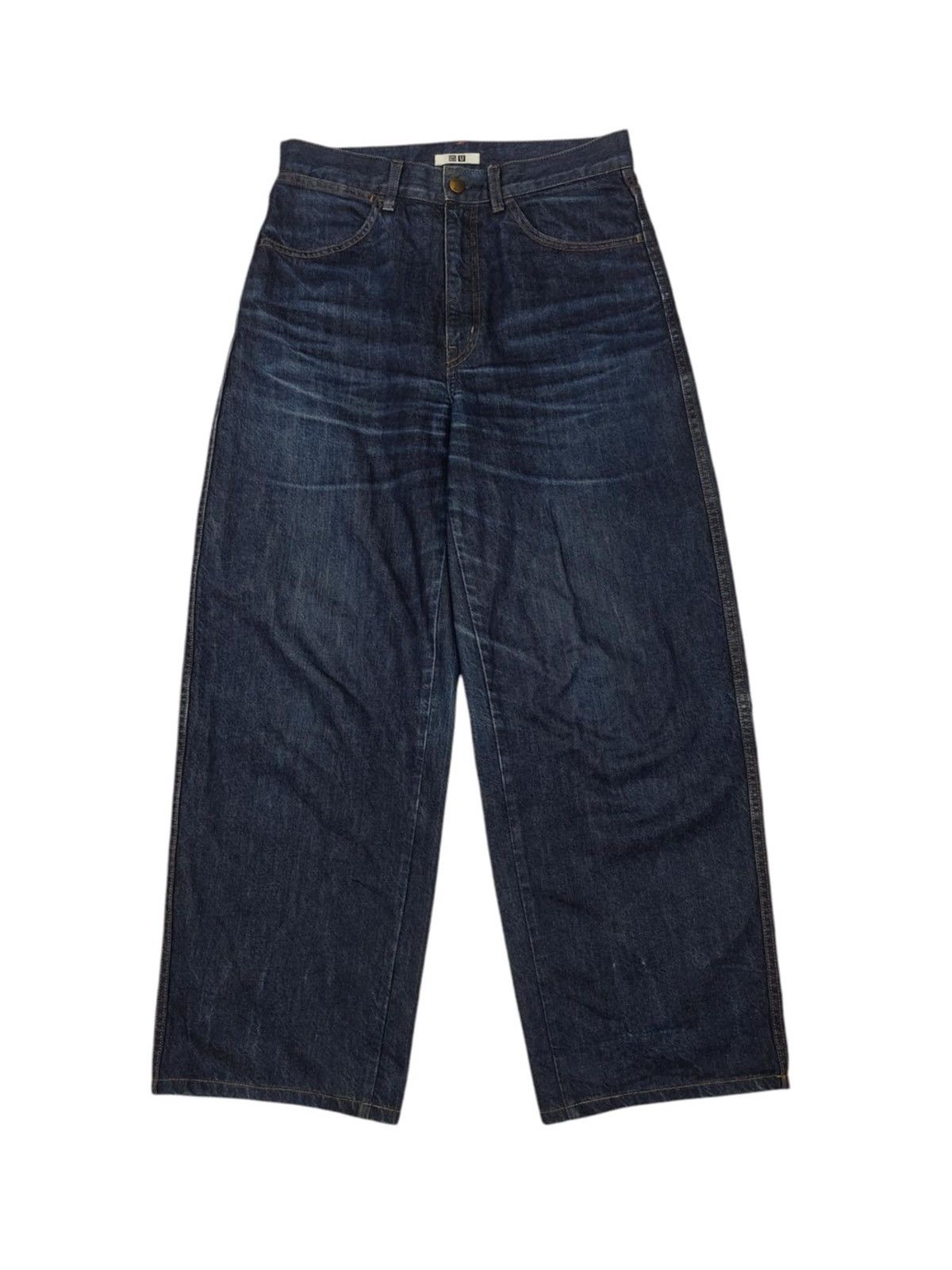 Japanese Brand × Uniqlo BAGGY 🔥 UNIQLO U Wide Leg Denim Size 30" / US 8 / IT 44 - 1 Thumbnail