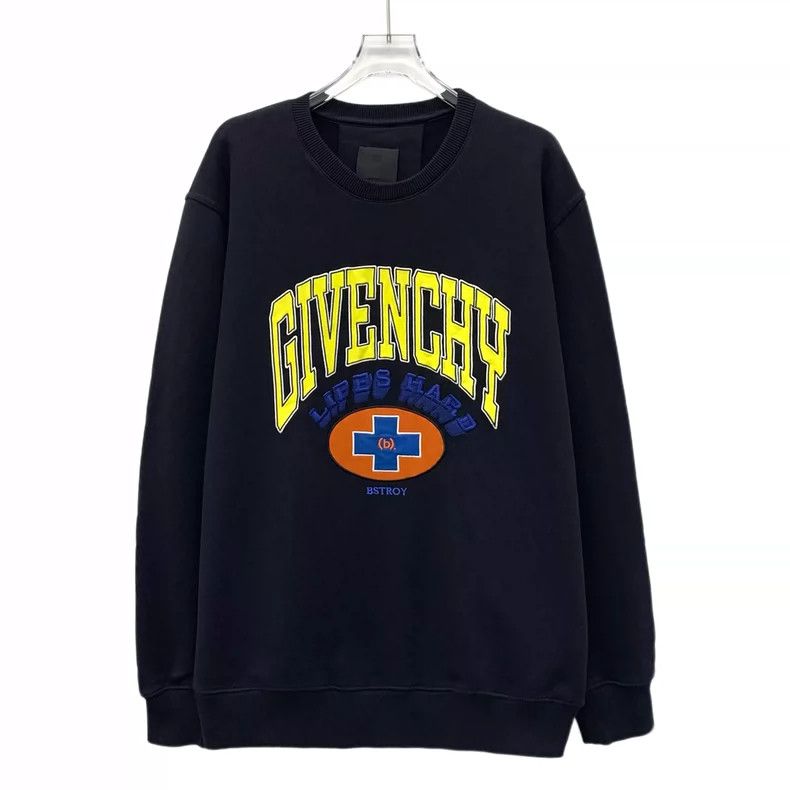 Givenchy Givenchy x Bstry Collaboration Black Logo Print Cotton Cre Size US S / EU 44-46 / 1 - 1 Thumbnail