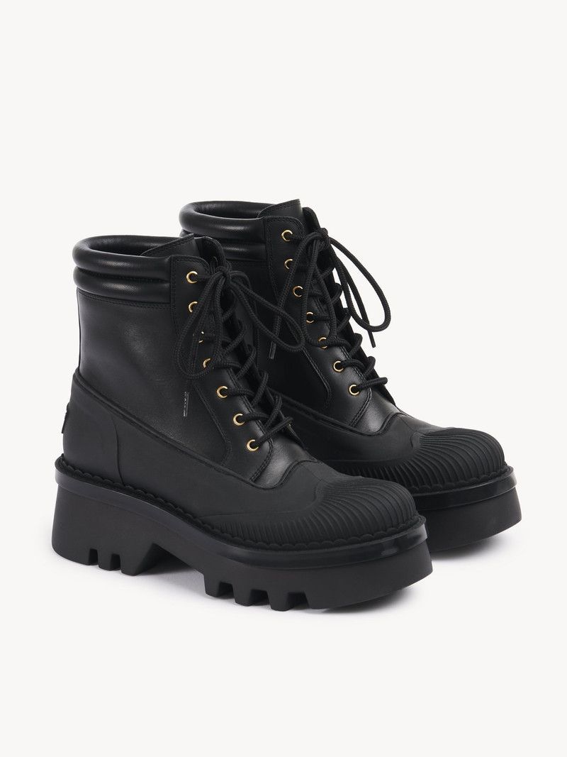 Chloe o1loc1c10226 Ankle Boots in Black Size US 7 / IT 37 - 2 Thumbnail