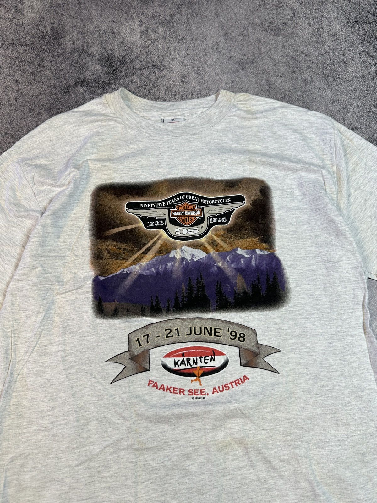 Harley Davidson × Vintage Vintage Harley Davidson 1998 Logo T-shirt Streetwear Rare XL Size US XL / EU 56 / 4 - 2 Thumbnail