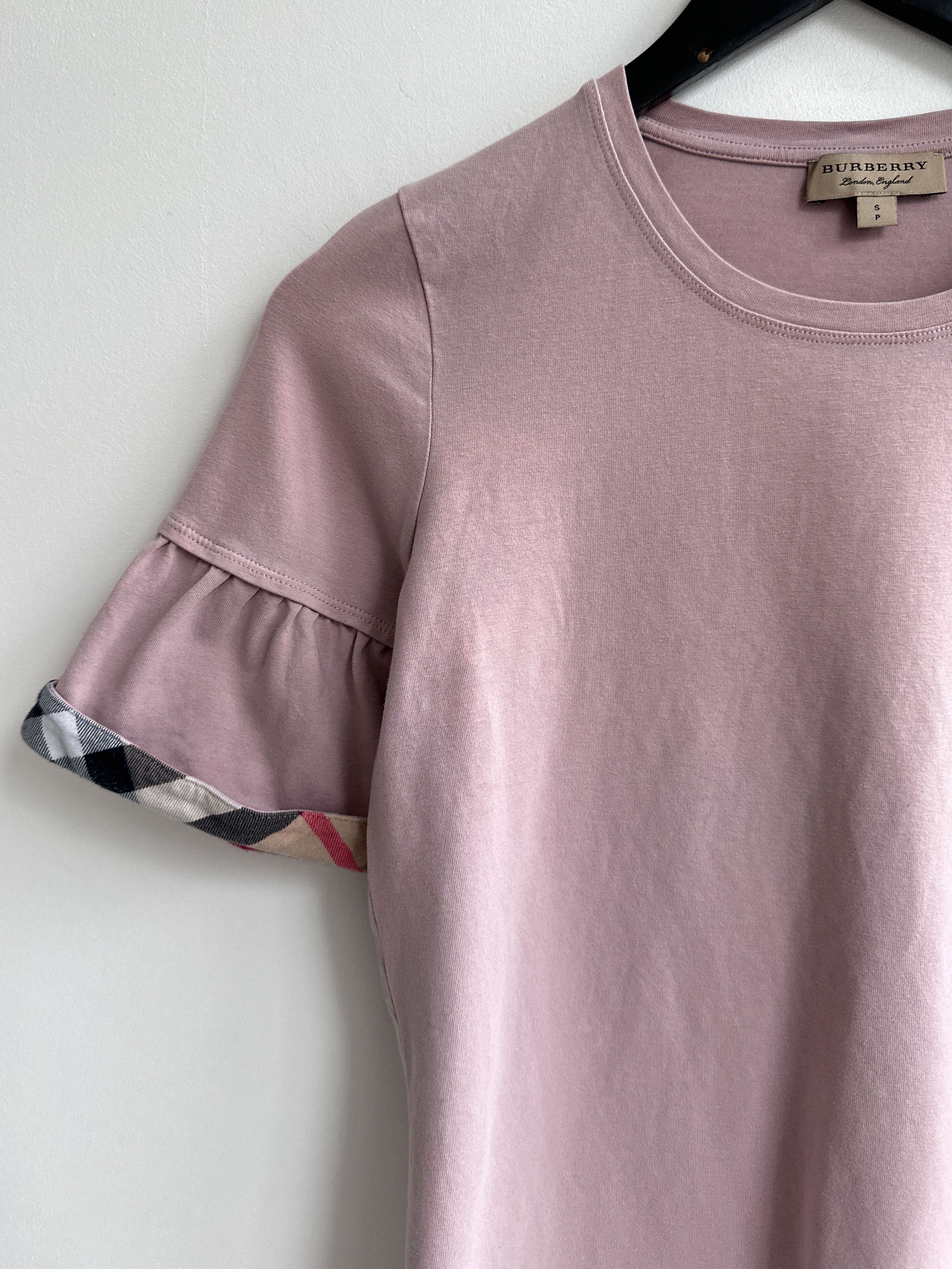 Burberry Burberry Pink Tee Shirt Size S / US 4 / IT 40 - 3 Thumbnail