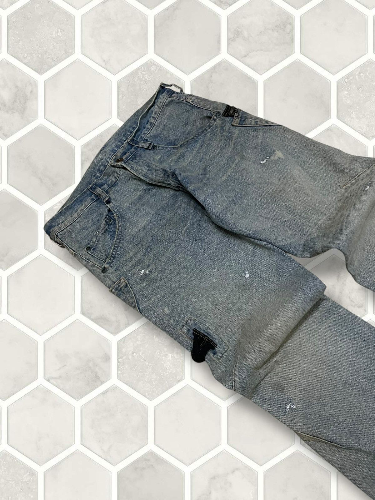 Tornado Mart Vintage Original Designer Japan RNA Punk Mudwash Denim Size US 31 - 7 Thumbnail