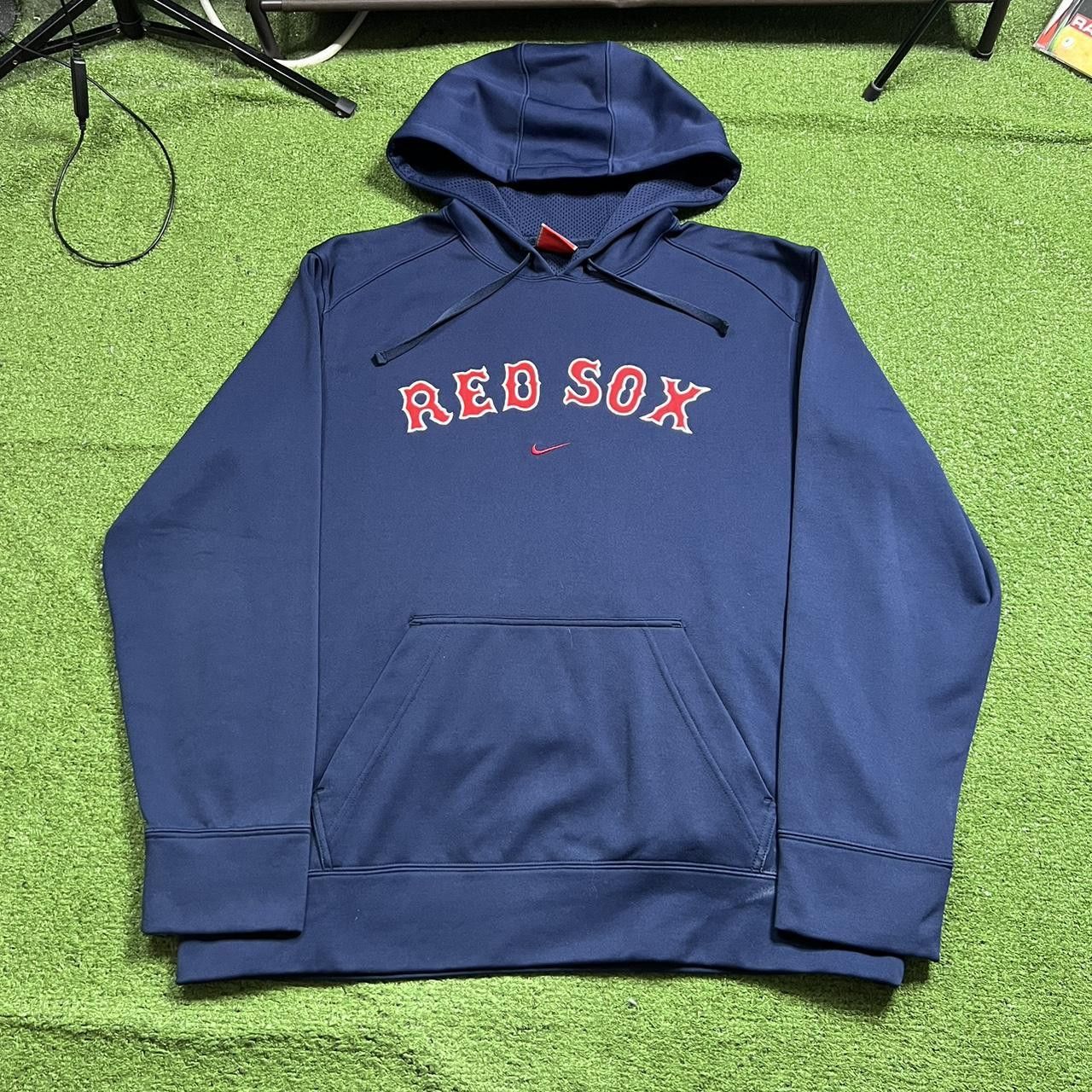 Nike Streetwear Vintage vintage boston red sox nike center swoosh hoodie Grailed