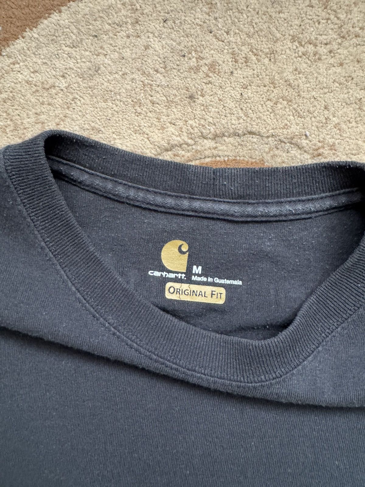 Carhartt Carhartt big logo black men’s big tall long sleeve t shirt Size US M / EU 48-50 / 2 - 4 Thumbnail