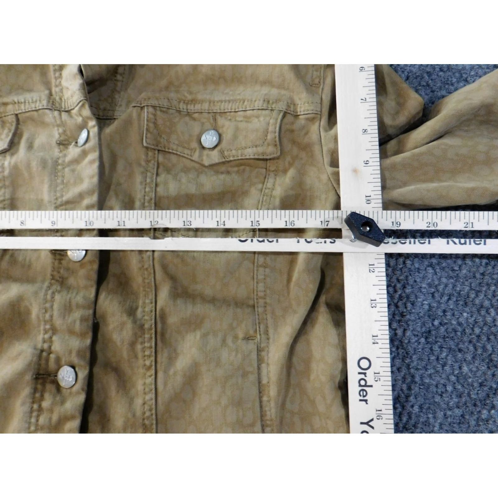 NYDJ NYDJ Jacket Womens XL brown denim animal print stretch Size XL / US 12-14 / IT 48-50 - 6 Thumbnail