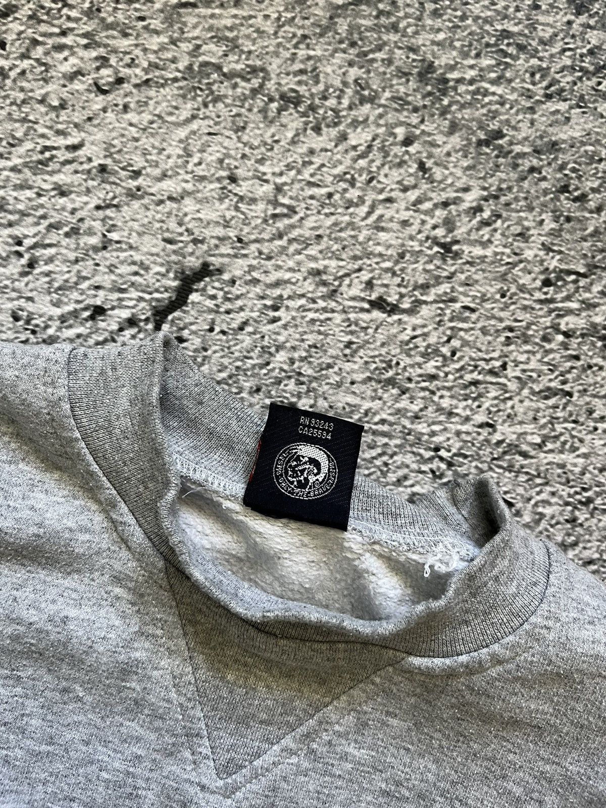 Vintage 90s DIESEL Retro Big Logo Boxy Sweatshirt Y2K Style