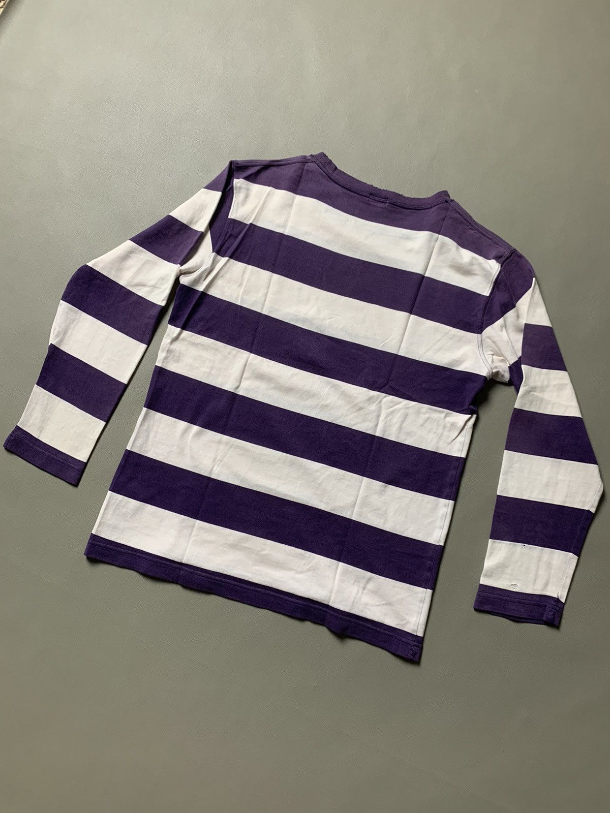 Beams Plus × If Six Was Nine × Le Grande Bleu (L.G.B.) Vintage Beams Distressed Longsleeve Size US M / EU 48-50 / 2 - 4 Thumbnail