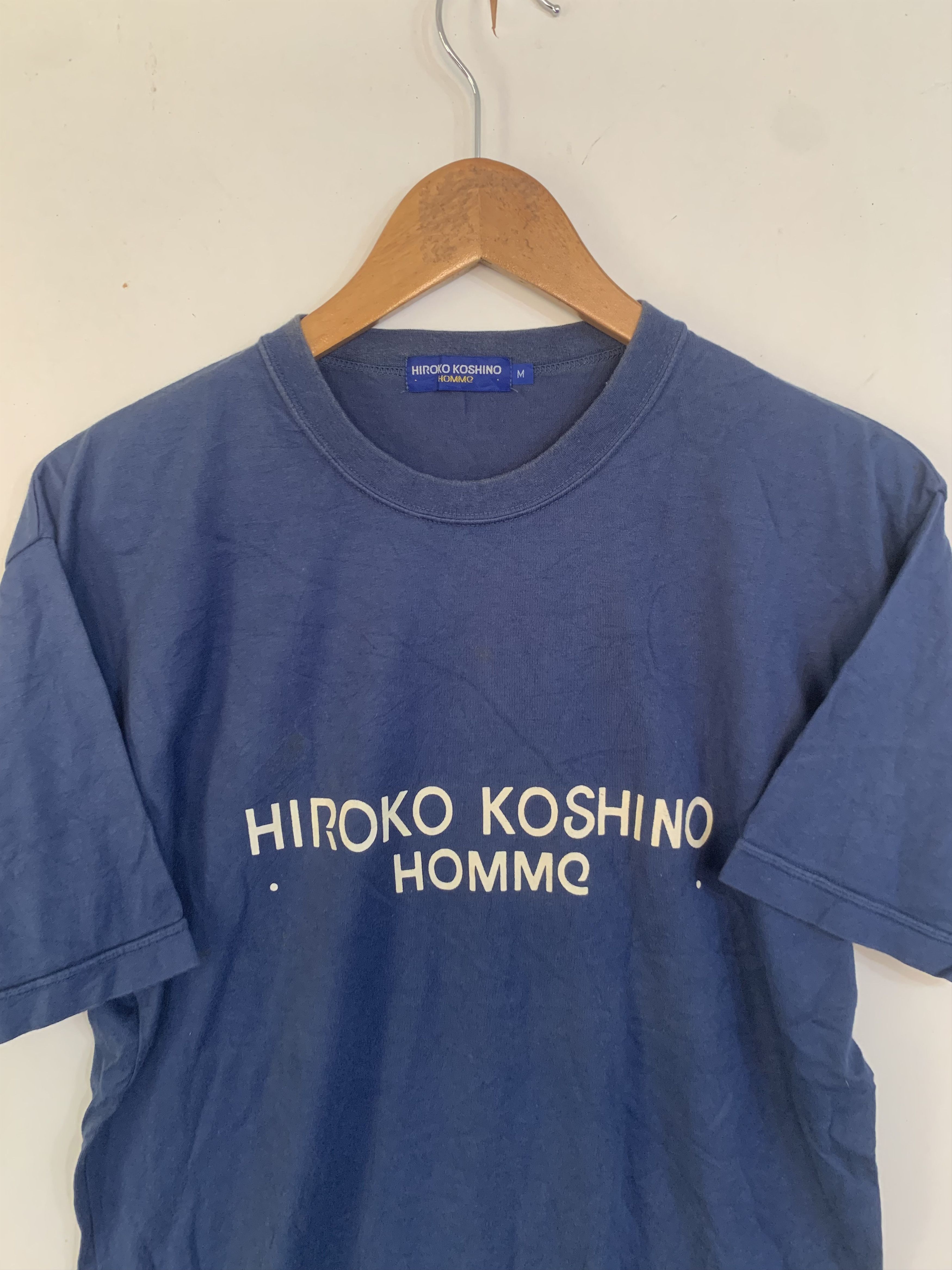 Hiroko Koshino Homme Hiroko Koshino T-shirt Plain Spell Out Japanese Brand Size US M / EU 48-50 / 2 - 3 Thumbnail