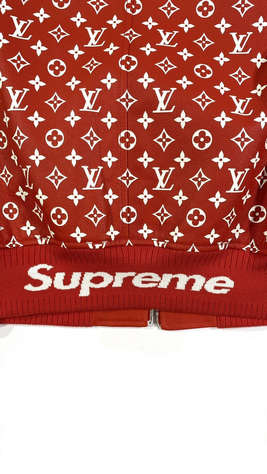 Louis Vuitton × Supreme Louis Vuitton X SUPREME 46 Baseball Leather Jacket Monogram Size US S / EU 44-46 / 1 - 10 Thumbnail