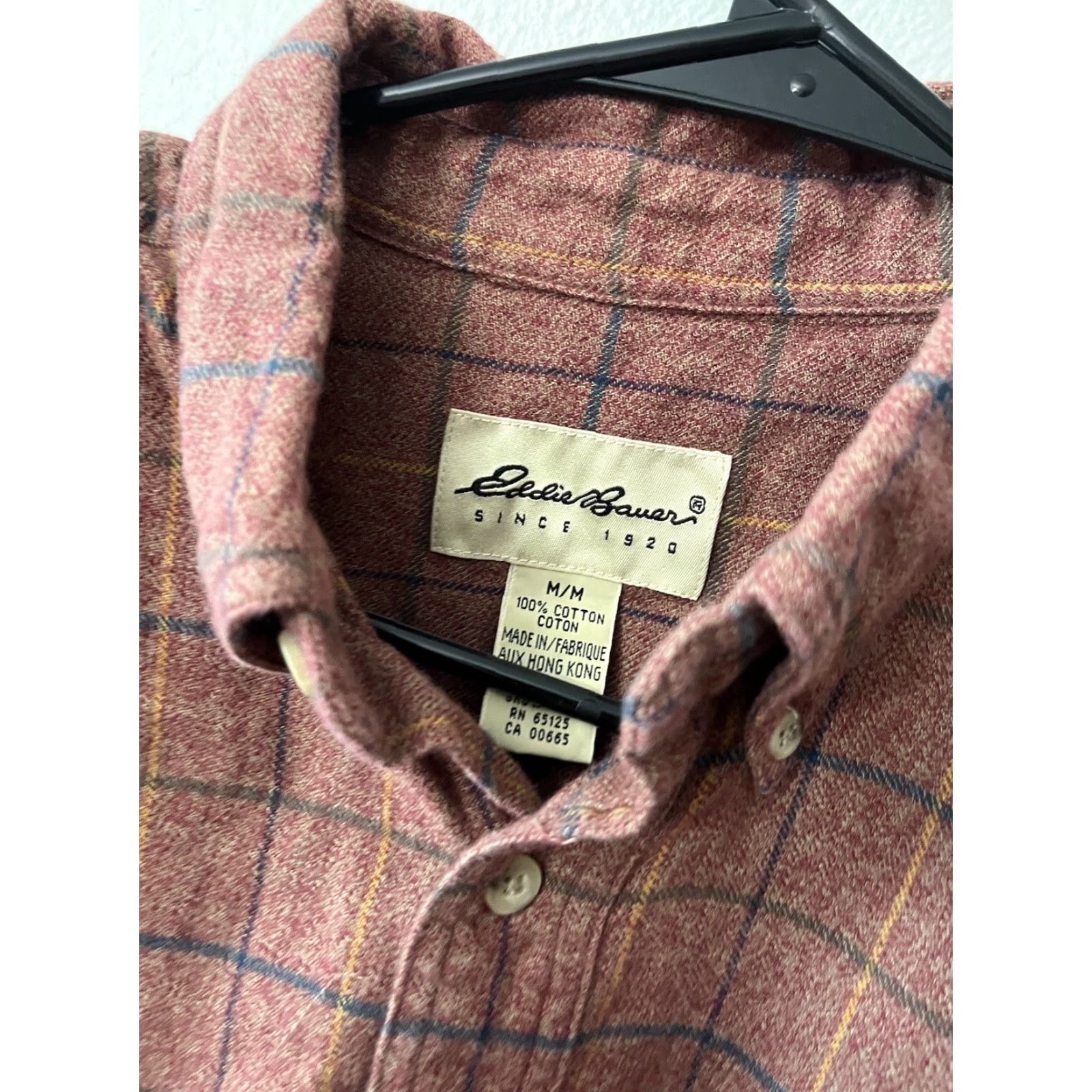 Eddie Bauer Eddie Bauer Button-Down Shirt Adult Medium Rust Cotton Mens Size US M / EU 48-50 / 2 - 2 Thumbnail