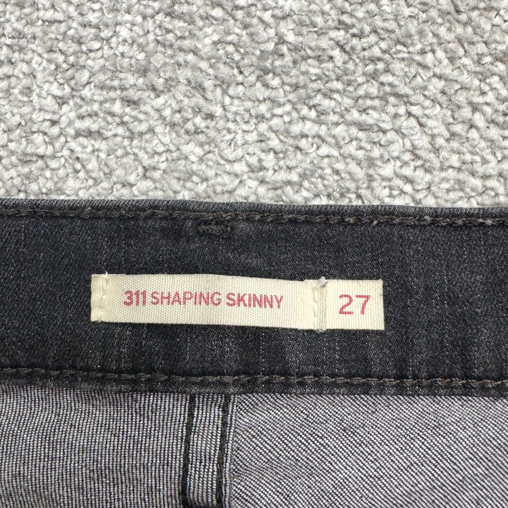 Levi's Levi's 311 Shaping Skinny Jeans Womens 27x30 Black Mid Rise Denim Stretch Size 27" / US 4 / IT 40 - 7 Thumbnail