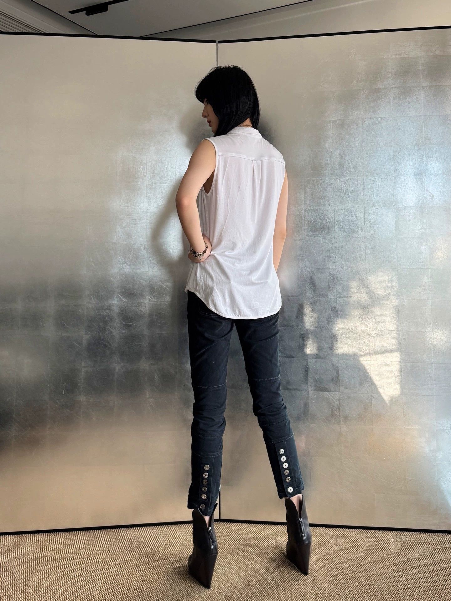 Marithe + Francois Girbaud MFG Vintage Button Fly Skinny Jeans Size 27 Size 27" / US 4 / IT 40 - 8 Thumbnail