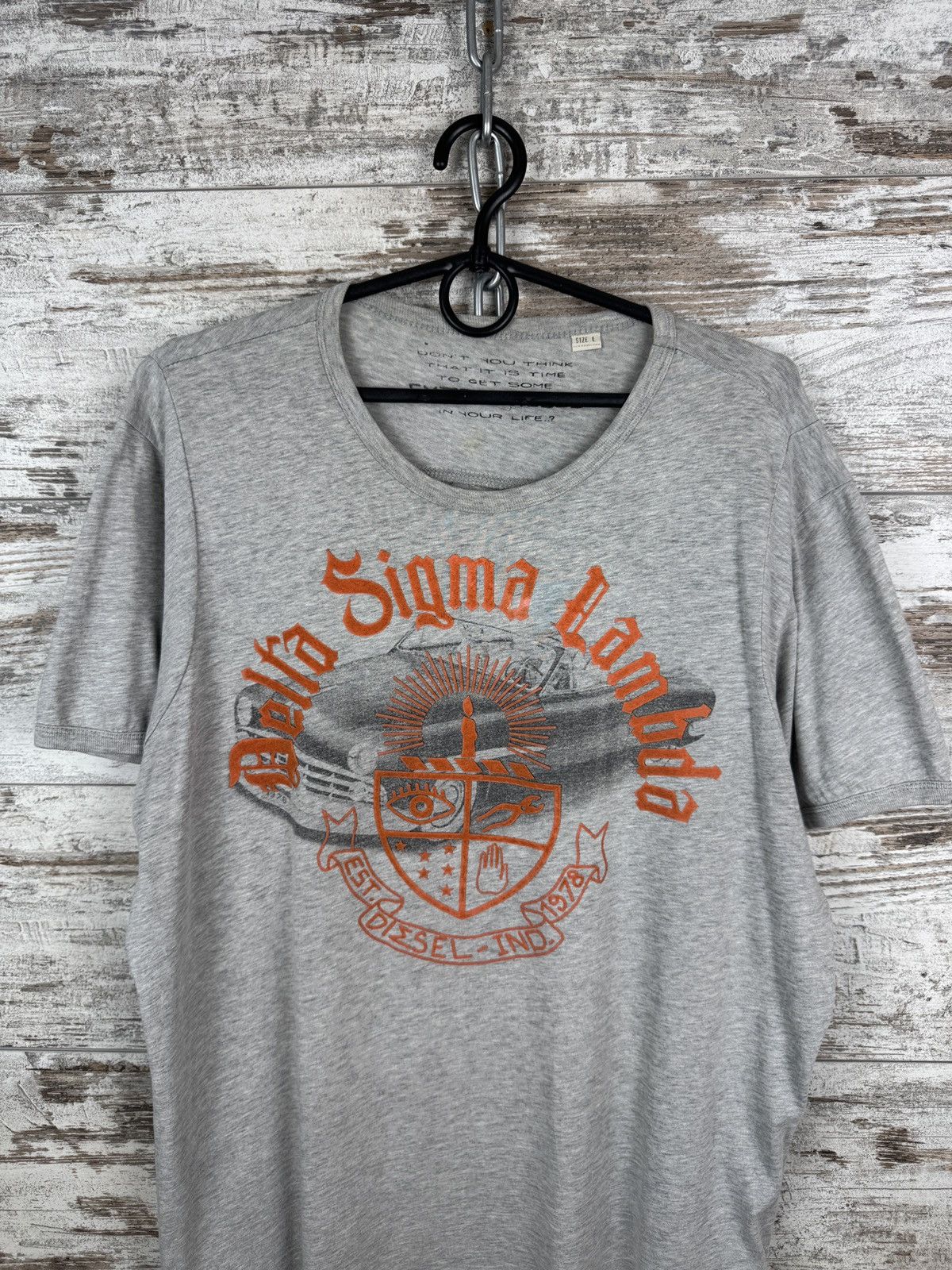 Diesel × Diesel Black Gold × Vintage Mens Vintage Diesel T-shirt big logo tee black gold y2k Size US L / EU 52-54 / 3 - 2 Thumbnail