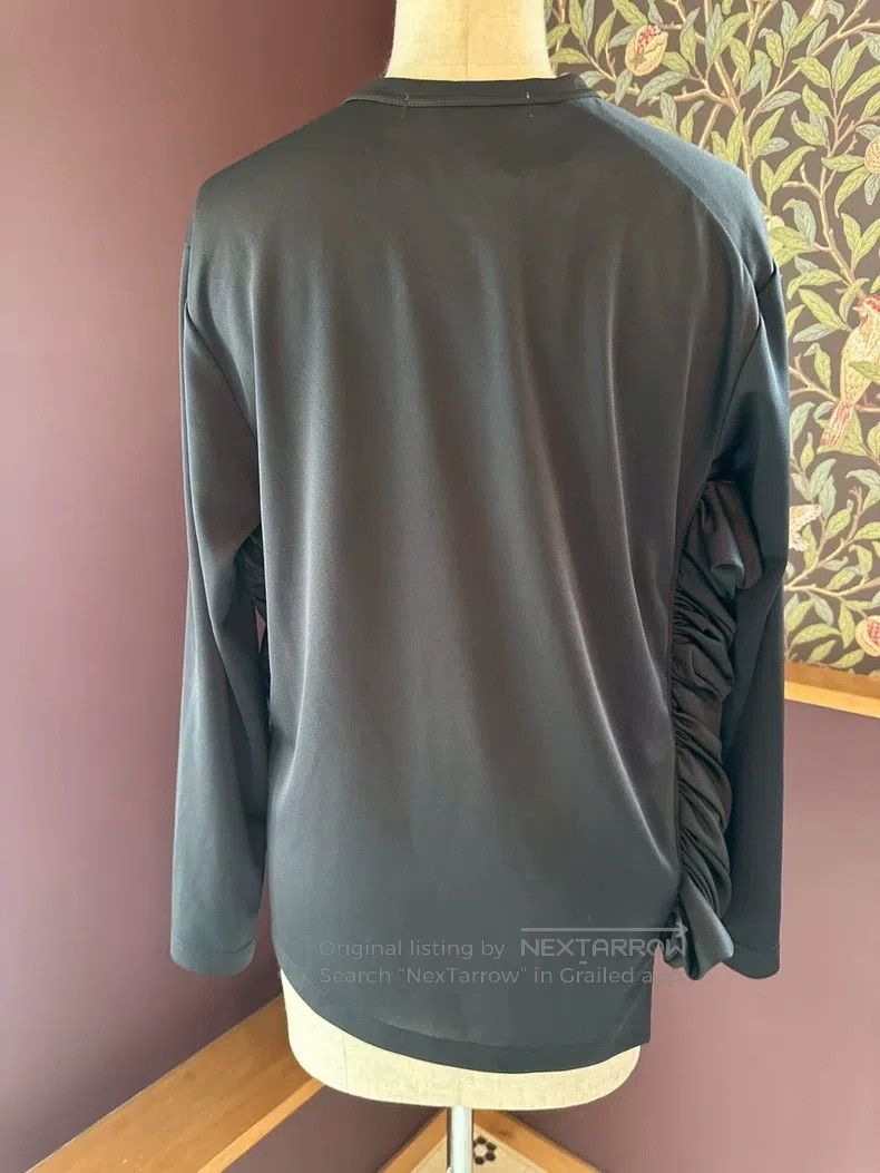 Comme des Garcons Comme Des Garcons Black pleated long sleeve top Size M / US 6-8 / IT 42-44 - 2 Thumbnail